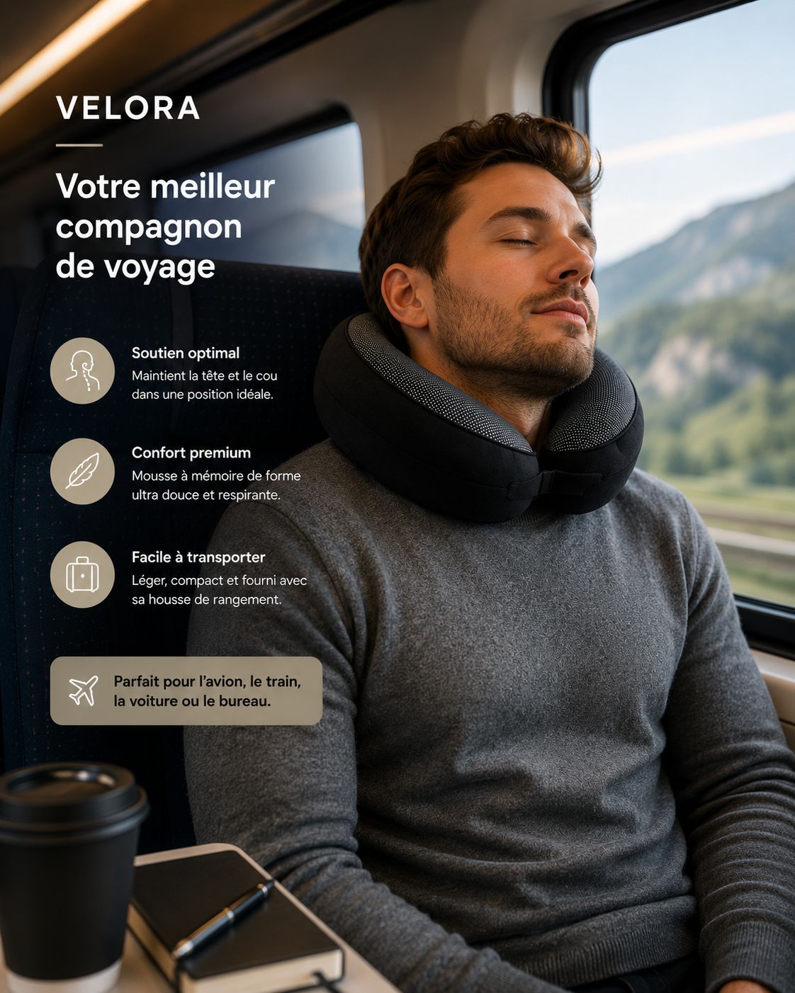 Oreiller de voyage Velora