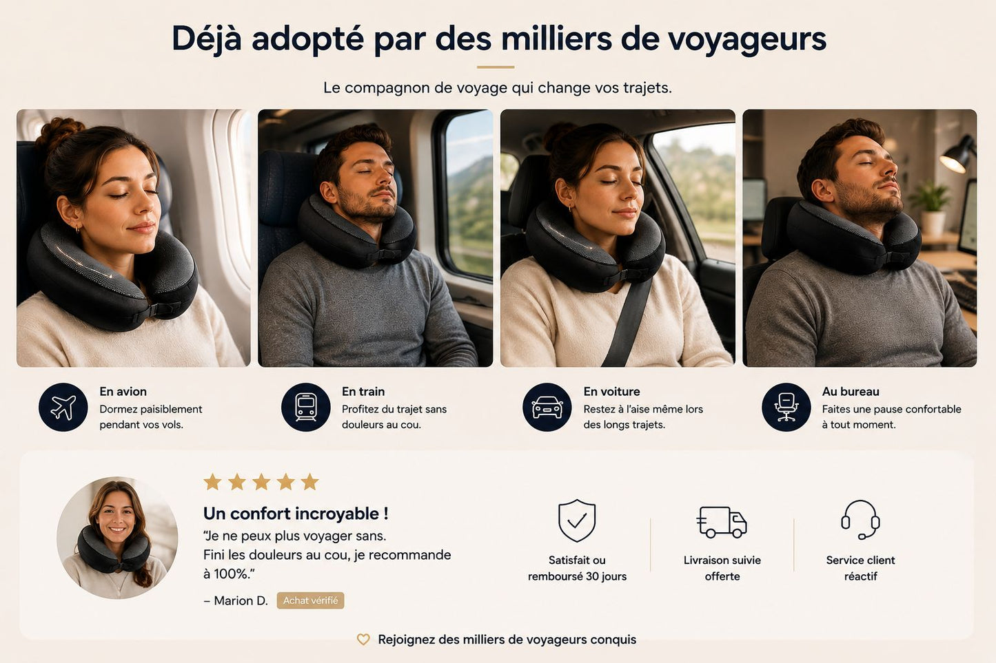 Oreiller de voyage Velora